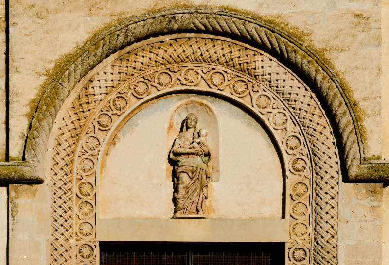 Detail der Madonna aus der Kathedrale von Matera