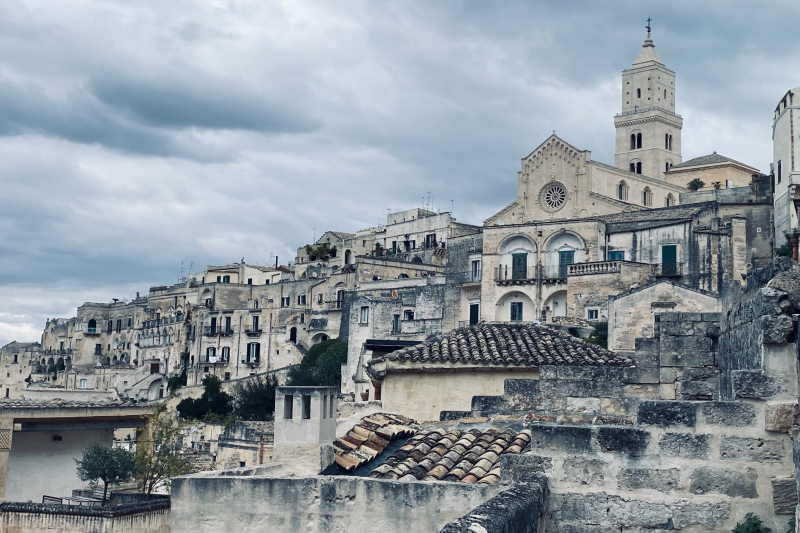 distric of Matera old town in Sassi UNESCO site
