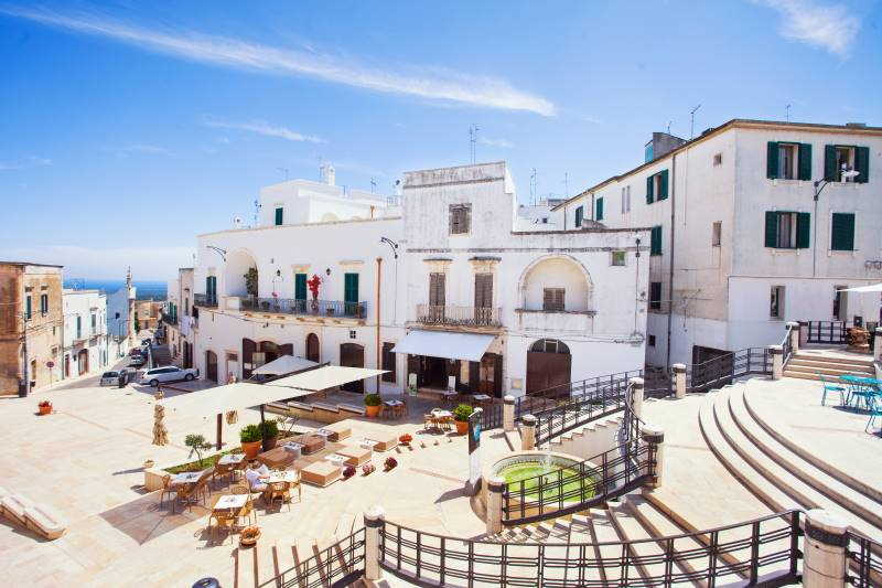 Ostuni old town at summer time