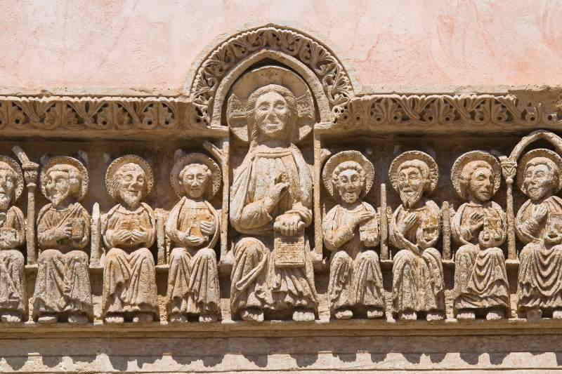 Last supper bassrelief in Galatina Church Santa Caterina d´Alessandria