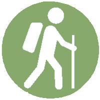 walking and hiking icon